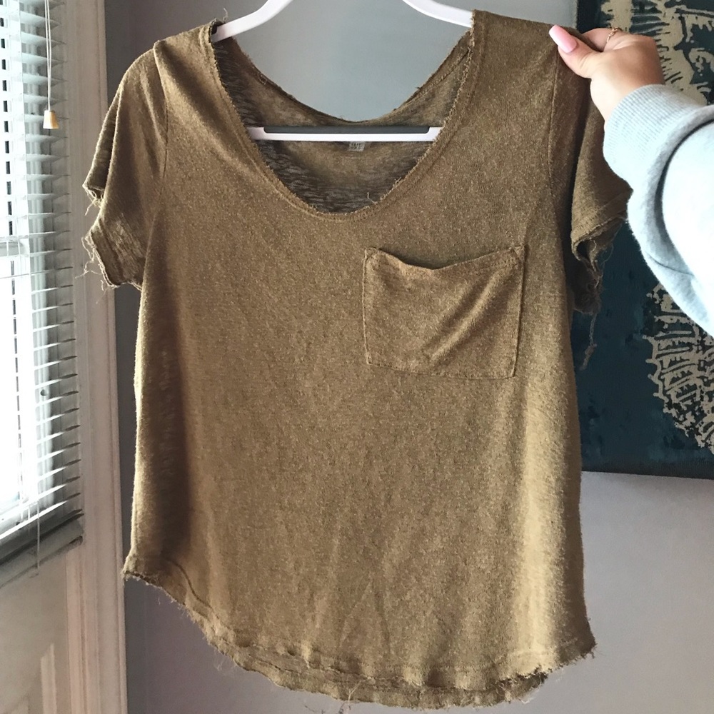 me to we tan lounge around shirt